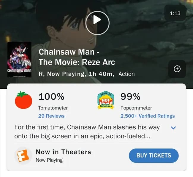 【衝撃】チェンソーマンの映画、アメリカで公開されてとんでもないことになってしまう……