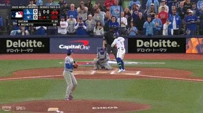 【WS第7戦】大谷翔平、３回にビシェットに３ランホームランを打たれ先制を許す…３回途中３失点で降板