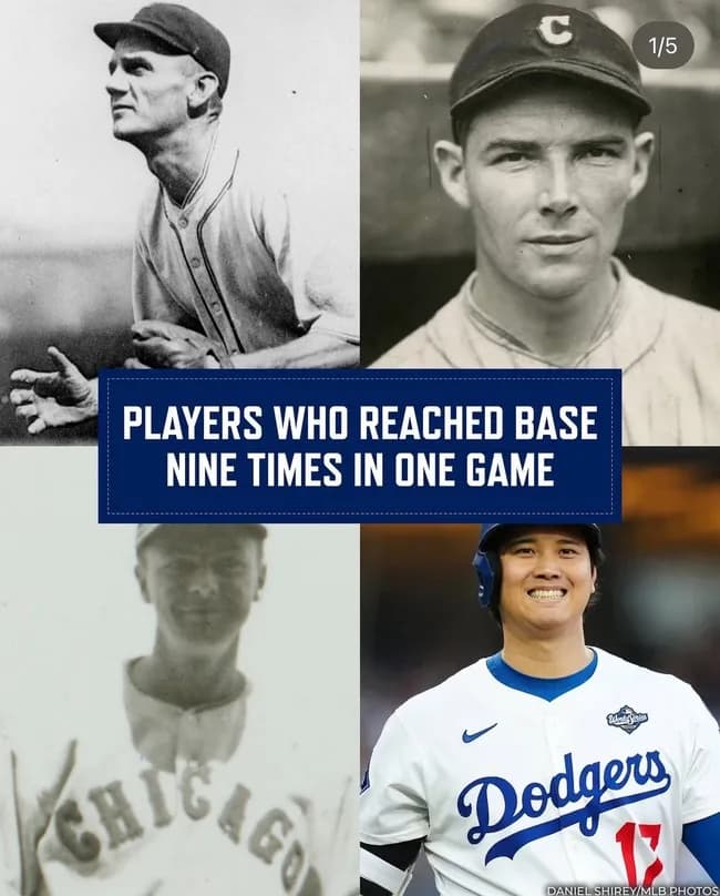【MLB】1試合9出塁を達成した歴代メジャーリーガーの成績一覧がこちらｗｗｗｗｗｗｗｗ