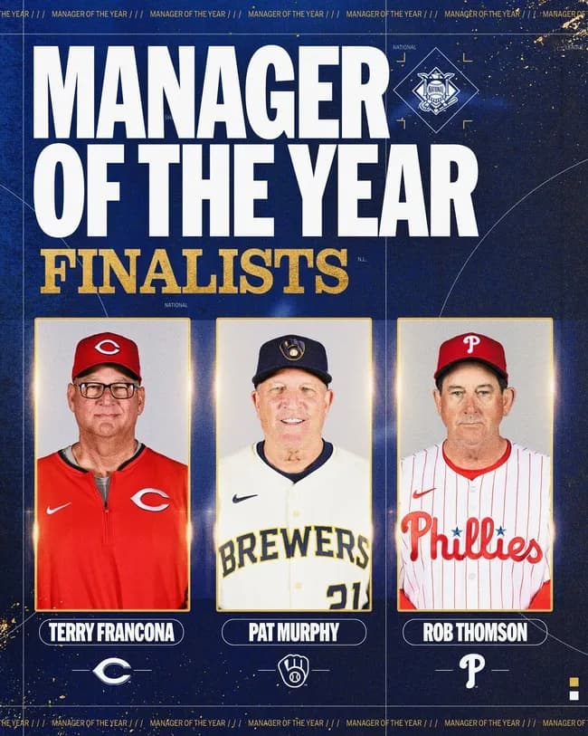 【悲報】名将ロバーツ監督、WS2連覇を成し遂げたにも関わらず最優秀監督賞の候補にも入らずんば