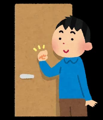 隣の部屋に誰も居ないと思ってオナニーしてたらノックされた