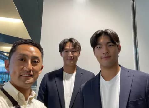 台湾「2025アジア・ウインター・ベースボール・リーグ」に参加するDeNA清水選手、金渕選手、小森トレーナーが日本を出発！