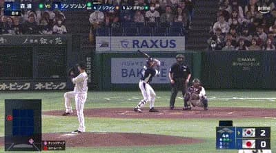 【侍ジャパン対韓国】侍ジャパン・森浦、二者連続ホームランを被弾…