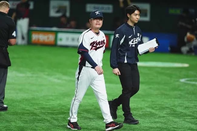 【悲報】国内ガチメンバーの侍ジャパンさん 相手韓国投手陣はほぼU23の若手投手陣だった