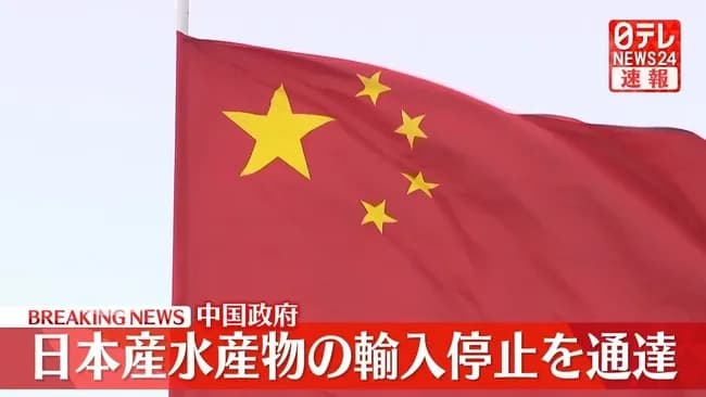 中国🇨🇳、水産物を輸入停止にｗｗｗｗｗｗｗｗ