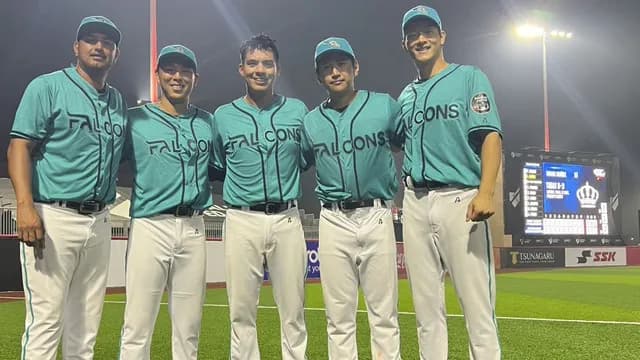 元カープ薮田＆元中日笠原がノーヒットノーランリレー！UAEベースボールユナイテッドで無双【ファルコンズ】