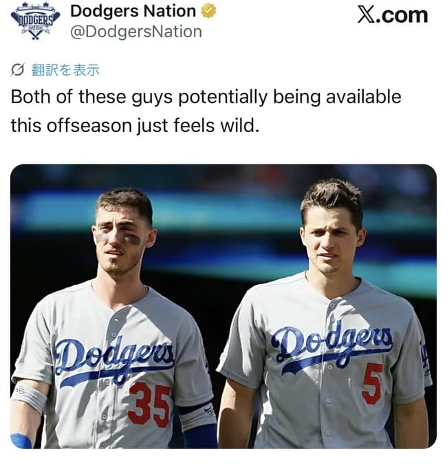 【悲報】ロサンゼルス・ドジャースさんがとうとう完全体になりWS3連覇確定へｗｗｗｗｗｗｗ