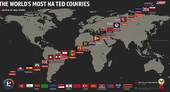 世界嫌われてる国ランキング、日本12位に堂々のランクインw