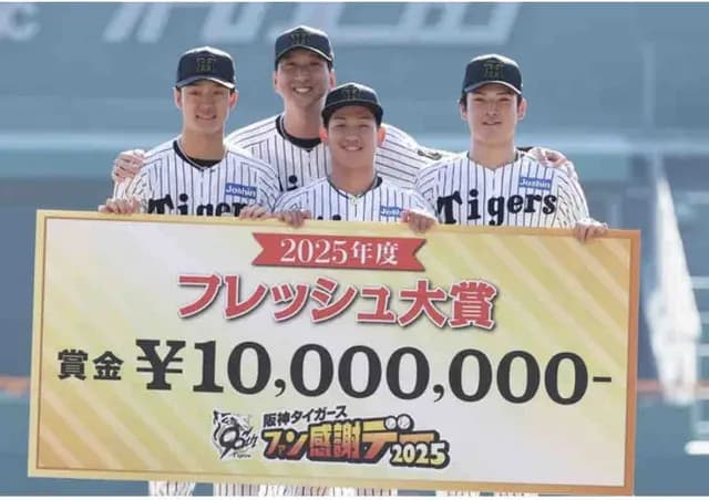 【阪神】伊原陵人、小幡竜平、高寺望夢がフレッシュ大賞受賞　小幡「選ばれると思ってなかった」