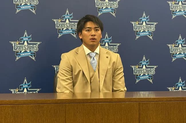 DeNA森敬斗、200万円減の2100万円で更改　“悔しい”連発「練習やっている気持ちでいた」