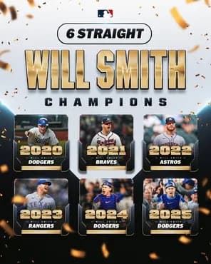 ウィル・スミス、WS6連覇達成！