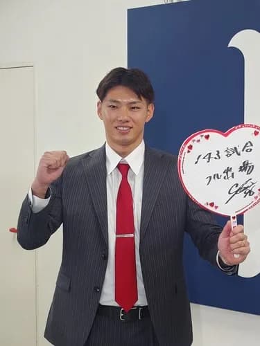 中村奨成、275%アップの3000万で契約更改！