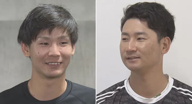 カープ森浦×島内、生放送で『双子コーデ』と間違われるｗｗｗ【フロントドア】