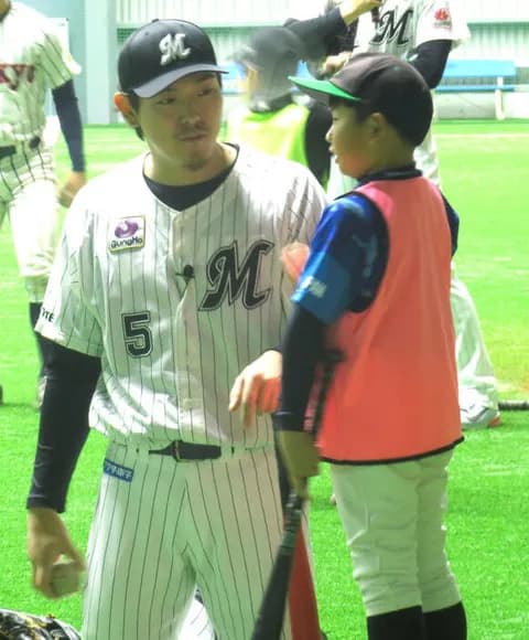 ロッテ安田、子供たちにバッティングの手本を見せ快音連発「すげー！」「安田選手、やばい」「見た中で世界一うまい！」
