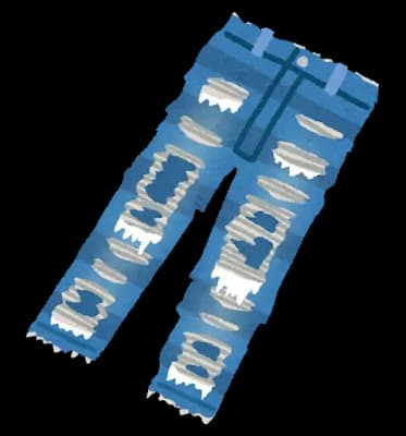 「パンツをはいていませんし　裂け目のあるズボンをはいていましたので･･･」