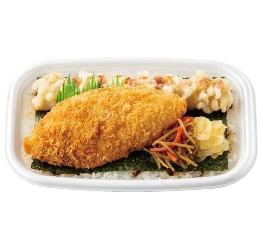 のり弁「白身魚フライ、磯辺揚げ」←あと一品加えるなら