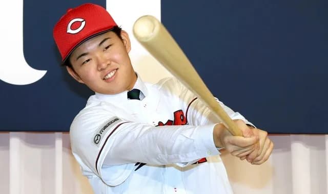 カープドラ1平川「(藤浪の)真っ直ぐを打ち返したい」球界屈指の剛腕を打ち砕く宣言に会場が沸く