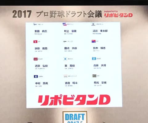 2017年の12球団ドラフト1位www