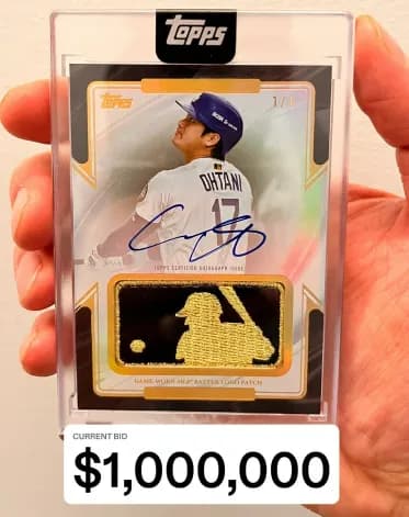 【野球】大谷翔平の直筆サイン入りベースボールカード　4億6500万円で落札される…　最高額を更新　米オークションサイト