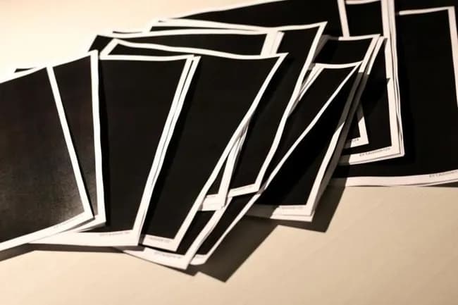 【画像】トランプが公開したエプスタイン文書、全面黒塗り