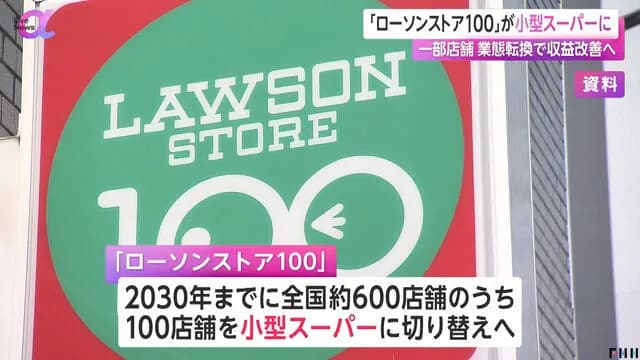 「ローソンストア100」が小型スーパーに　一部店舗 業態転換で収益改善へ