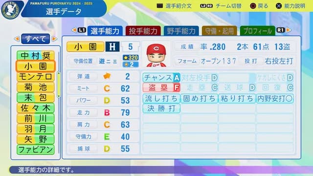 パワプロさん『カープ小園専用アプデ』を緊急実施ｗｗｗ