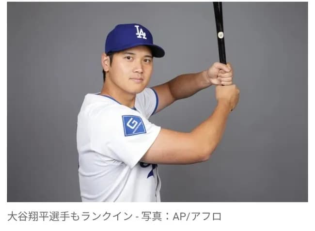 『世界で最もハンサムな顔100人』を発表！　日本から大谷翔平ら4人がランクイン