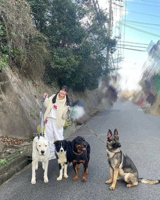 【画像】女の子さん、ボディーガード4人とお散歩