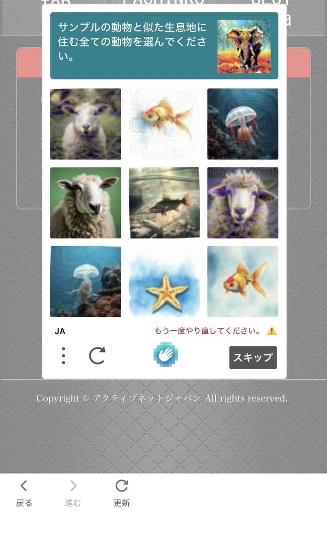 【悲報】写真選んでロボットの認証するやつ、むず過ぎるｗｗｗｗｗｗｗｗｗｗｗｗ