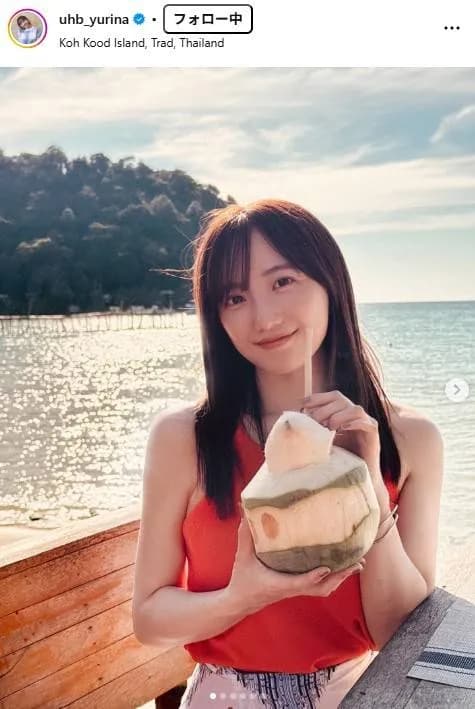 【芸能】「北海道にこんなアナが」〝ビーチ満喫〟ショット！UHB柴田祐里菜アナに「すごいな」「まるごと写してくれて」の声