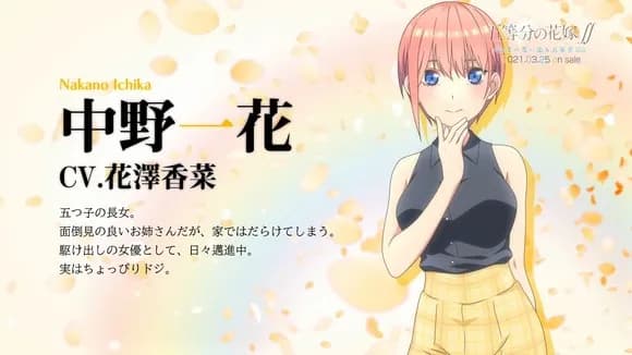 【悲報】「五等分の花嫁(ごとよめ)」の長女・一花さん、圧倒的に不人気の模様ｗｗｗｗｗｗｗｗｗｗｗｗｗｗｗｗ