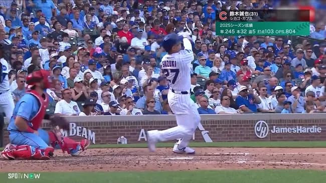 鈴木誠也（本塁打3年連続20以上は日本人野手初）←これ