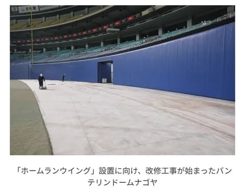 【画像】バンテリンドーム、かなり狭くなりそう