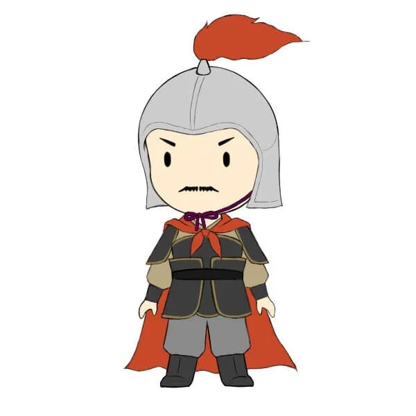 関羽・張飛←つよい　趙雲←劉備の子救った　黄忠←夏侯淵倒した　馬超←こいつ