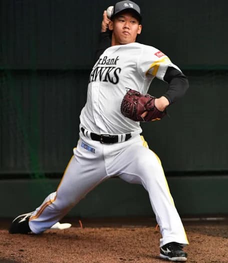 ホークスドラ2稲川竜汰、キャンプ初ブルペンでいきなり150キロを計測