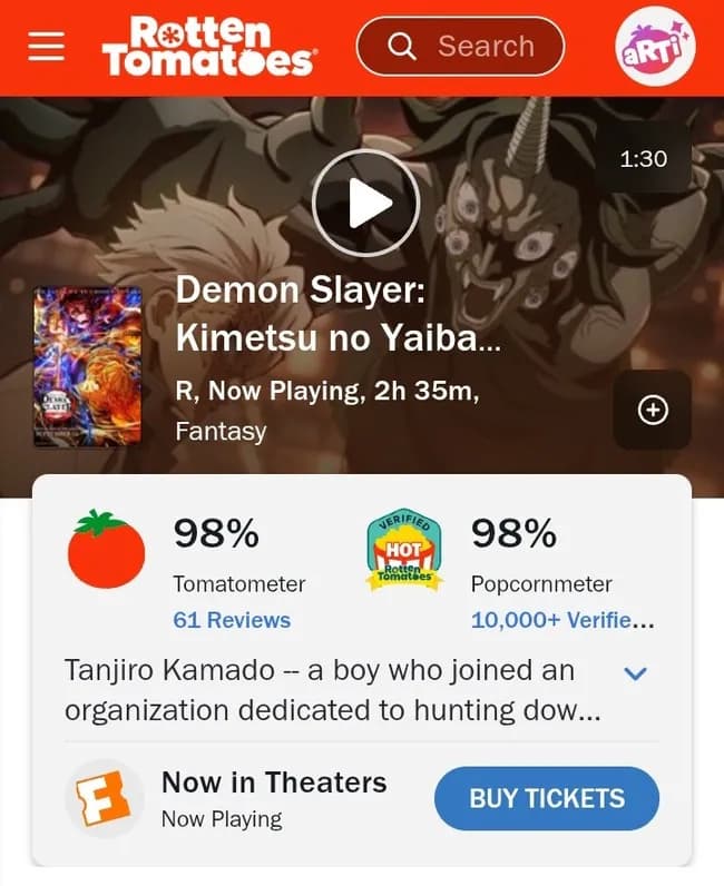 【朗報】鬼滅の刃の映画、敵国のアメリカや中国から高評価を受けていたｗｗｗｗｗ