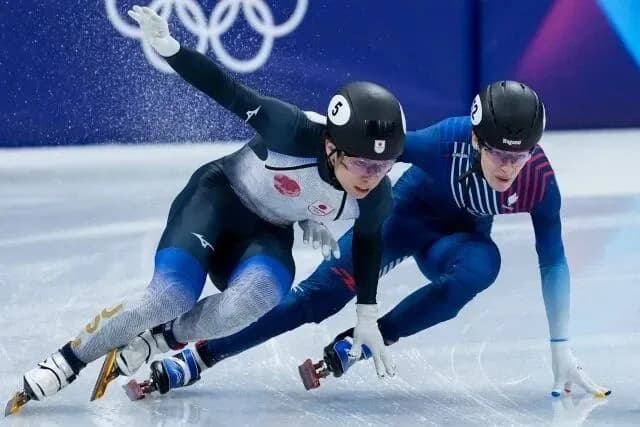 【冬季五輪】ショートトラック混合団体リレー、日本は無念の失格…一時は２位争いもフランスと接触