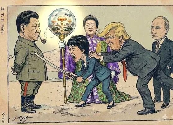 【画像】アメリカ人「高市早苗の現状ってこんな感じだろwwwww」