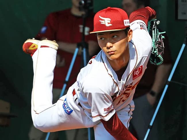 【朗報】楽天のドラフト1位投手、「加速するストレート」の使い手だった