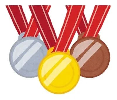 日本「🥇4🥈5🥉9」