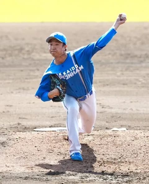 【日本ハム】島本浩也がトレード移籍後“初登板”　ブルーのビジターユニで１回０封