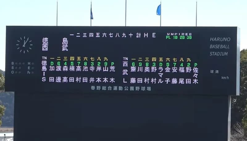 西武・齋藤大翔が4打数3安打3打点！