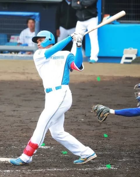 【日本ハム】２軍練習試合でエドポロケインが１３打席ぶり安打　３ボールから積極スイング
