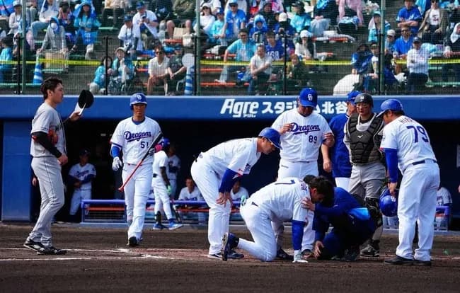 【悲報】ロッテ先発の石川柊太、初球危険球退場