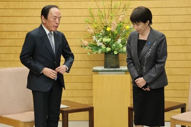 高市首相、追加利上げに難色示す　日銀・植田総裁との会談で