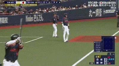 【阪神対侍ジャパン】侍ジャパン、6回表2アウト三塁から鈴木誠也のサードゴロの間に三塁ランナーが生還!リードを3点に広げる!!!!!