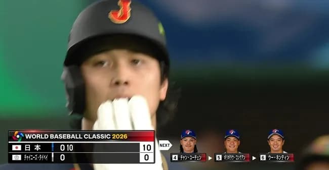 【WBC】日本打線が大爆発！大谷グラスラ吉田村上源田若月タイムリーで1イニング10点！大谷1人で5打点ｗｗｗｗｗｗｗｗ