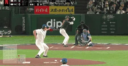【WBC】大谷さん、開幕戦先頭打者で初球をツーベース！！！！