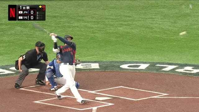 【WBC】 さあ大谷だ！ 初球いきなりツーベースで「お茶点て」ポーズｗｗｗｗｗ