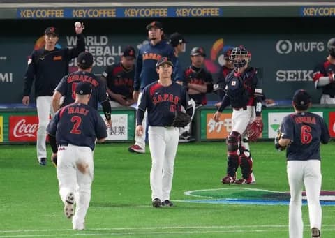 【侍ジャパン】“お茶たてポーズ”考案の北山亘基がWBC初登板　ノーノーリレー消えるも無失点の力投